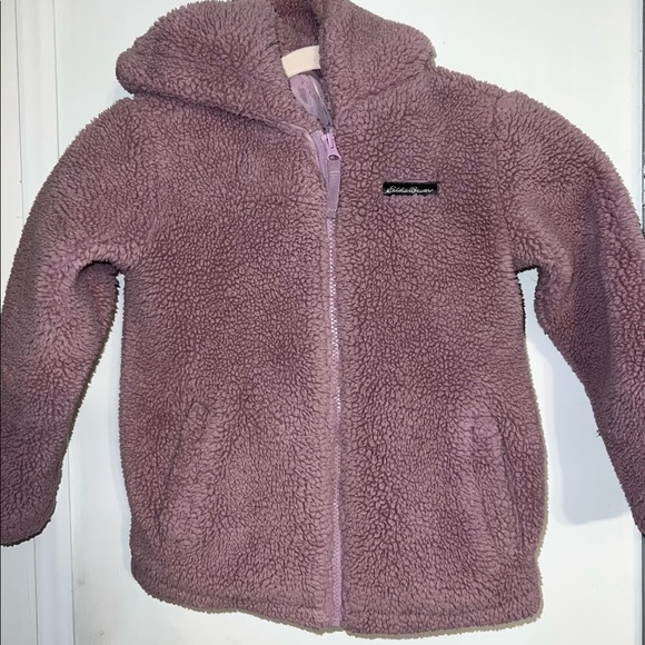 Eddie Bauer Other - Eddie Bauer Girls Purple Fleece Hoodie size 7